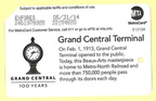 Grand Central Terminal Centennial Metrocard 01 - rear - expl